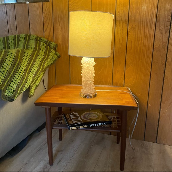 Stunning pink quartz Crystal rock table lamp - Picture 3 of 11